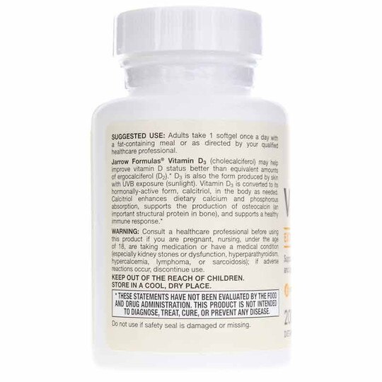 Vitamin d3 1000 iu jarrow formulas